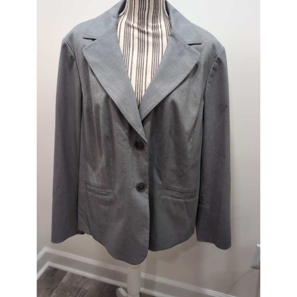 Halogen Blazer Jacket Womens 18W Black White Small Check Workwear‎ Office